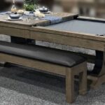 Viking Pool Table with rustic Antique oak finish